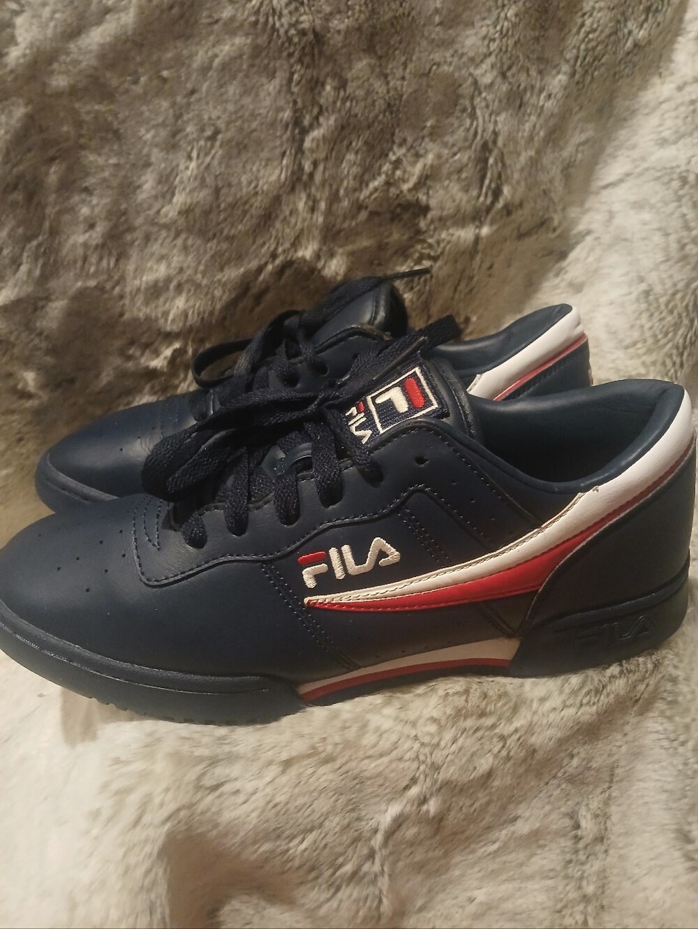 Fila Men's Navy Red White Athletic Sneakers
